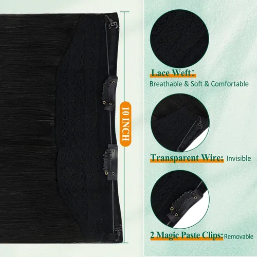 Vista 48 de Easyouth Extensión de cabello humano rubio con cola de caballo, extensiones de cabello humano rubio dorado con reflejos rubios, extensiones