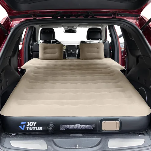 Vista 16 de JOYTUTUS Colchón de aire para SUV, cama de campamento 3.0 engrosada para automóvil, camping, colchón inflable, antifugas, con 2 almohadas y bomba