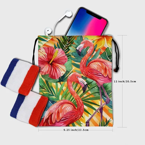 Vista 83 de Bolsa de agarre de gimnasia de piel de animal, bolsa de gimnasia con cordón ajustable, bolsa de cuerda para fauna silvestre, Mariposas Galaxy