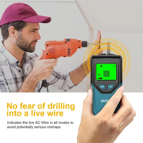 Vista 10 de Escáner de pared con buscador de pernos 5 en 1 con chip inteligente y pantalla LCD HD, detector de vigas para el centro y el borde de madera Agua