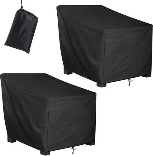 Vista 7 de ALSTER Fundas para Sillas de Patio, Funda para Asiento Profundo de Sillón, Resistentes e Impermeables, Fundas para Muebles de Patio al Aire Libre