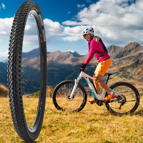 Vista 6 de 24 X 1.95 Inch Folding Bike Tires with 3mm Anti Puncture Proof Protection for Mountain Bicycles
