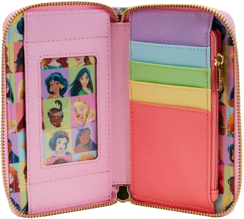 Vista 3 de Loungefly Disney Princess Collage Zip Around Wallet