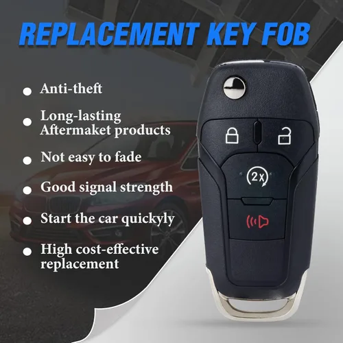 Vista 6 de Keymall Control remoto de entrada sin llave para Ford F150/F250/F350/F450/F550 2017-2020 para Ford Ranger 2019 2020