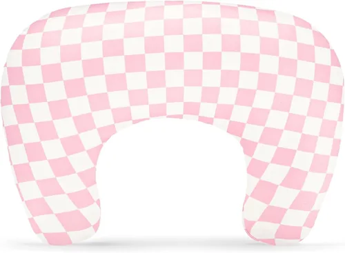 Vista 8 de Funda de almohada de lactancia, fundas de lactancia extraíbles para almohadas de lactancia, ajuste elástico y suave para bebés recién nacidos, lazo