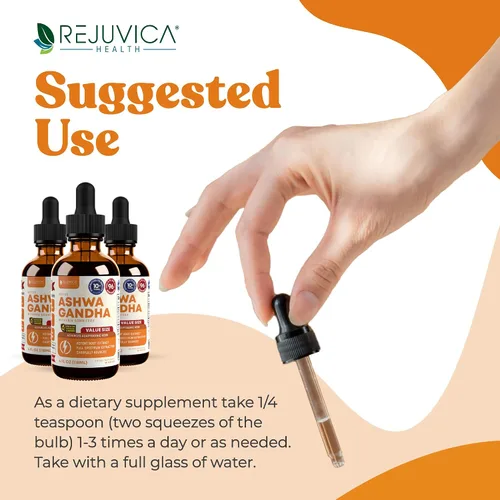 Vista 7 de Rejuvica Health Paquete de yodo activo + Ashwagandha activa de 4 onzas, paquete de apoyo de energía y estrés, entrega avanzada de líquidos