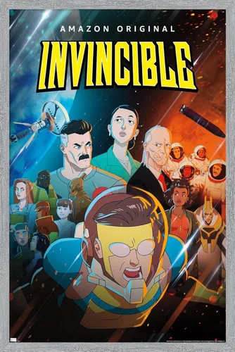 Vista 16 de Trends International Invincible - Póster de pared de una hoja, 14.72 x 22.37 pulgadas, versión enmarcada de madera de granero