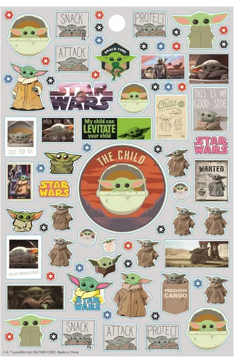 Vista 3 de Baby Yoda Star Wars The Mandalorian - Más de 300 calcomanías