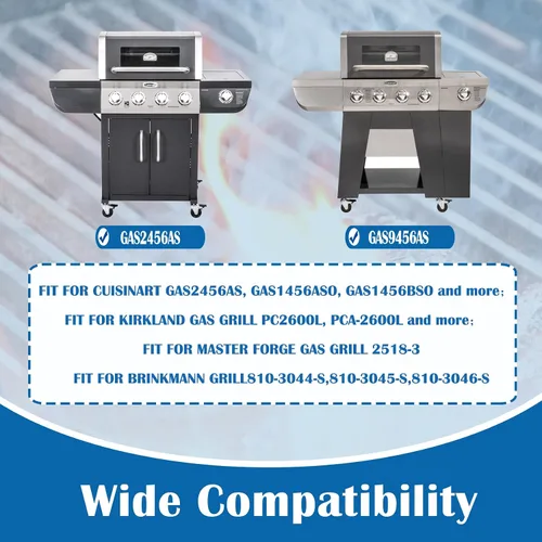 Vista 2 de SafBbcue Reemplazo de rejillas de cocción de 17.8 pulgadas para parrillas Cuisinart GAS2456AS GAS9456AS GAS1456ASO GAS1456BSO Rejillas de parrilla