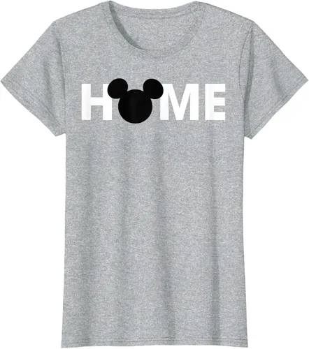 Vista 29 de Disney Mickey And Friends Mickey Silhouette Home - Camiseta, gris, S Gris Oscuro