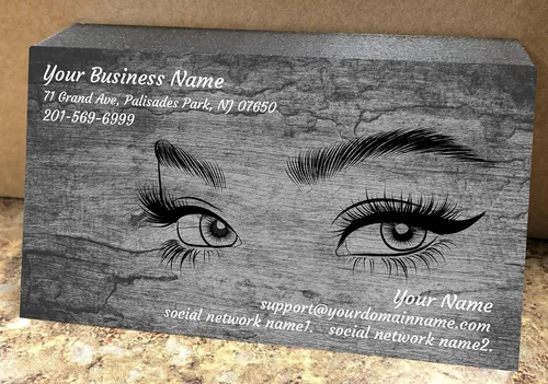 Vista 8 de Tarjetas de visita personalizadas, impresión a todo color de 2 caras, para pestañas, uñas y salón de belleza, 16 puntos (papel grueso de 350 gsm)