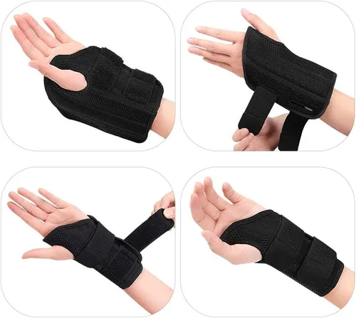 Vista 7 de Muñequera, férula para túnel carpiano, fijador de compresión para aliviar la artritis, tenosinovitis, dolor de muñeca, esguince deportivo