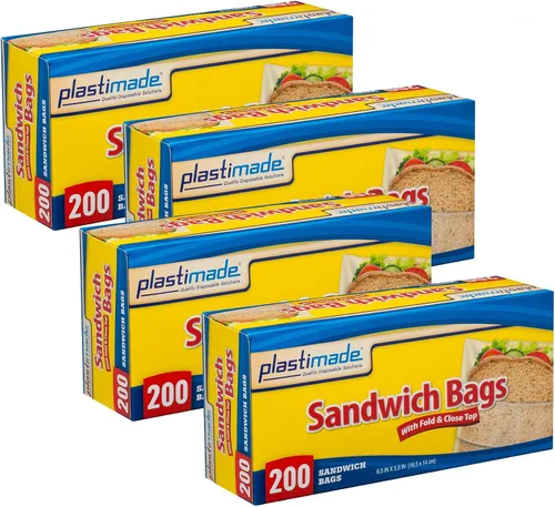 Vista 11 de Bolsas de almacenamiento de plástico desechables con lazo giratorio original, tamaño de 1 galón, 75 bolsas, ideales para el hogar, oficina