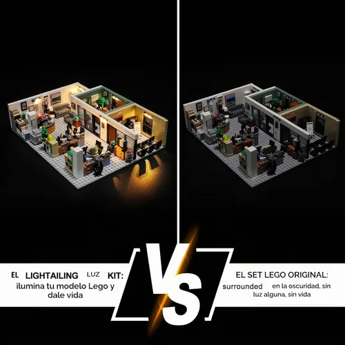 Vista 6 de LIGHTAILING Luz para Lego-21336 The Office - Kit de iluminación LED compatible con el modelo de bloques de construcción Lego - NO incluido el juego