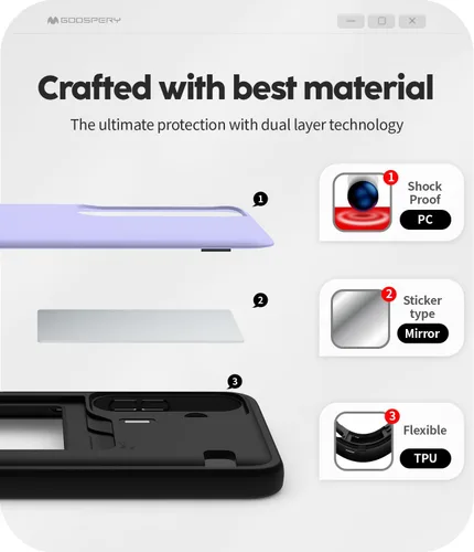 Vista 440 de GOOSPERY Parachoques magnético para puerta compatible con Galaxy S9 Plus, tarjetero tipo billetera con cierre automático por iman, funda protectora