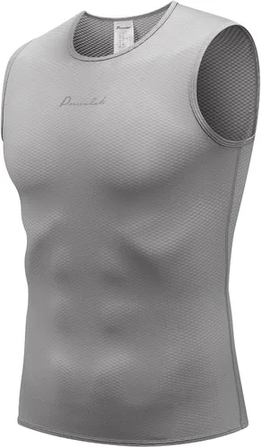 Vista 14 de Przewalski Camiseta Interior de Ciclismo sin Mangas para Hombre de Secado Rápido Chaleco de Capa Base para Bicicleta Transpirable Jerseys de Paquete