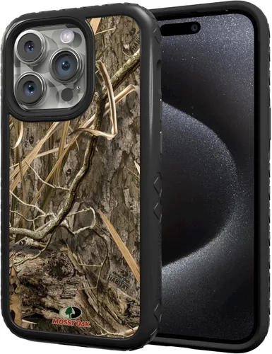 Vista 26 de cellhelmet Mossy Oak Agua Yellowfin Funda de doble capa en morado lila diseñada para iPhone 13 Pro Max a prueba de golpes y caídas, duradera