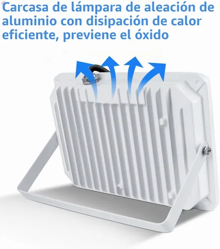 Vista 4 de UFOND - Luces de inundación LED de 10000 lúmenes, reflectores impermeables para exteriores de 100 W Paquete de 2, ángulo de iluminación ajustable