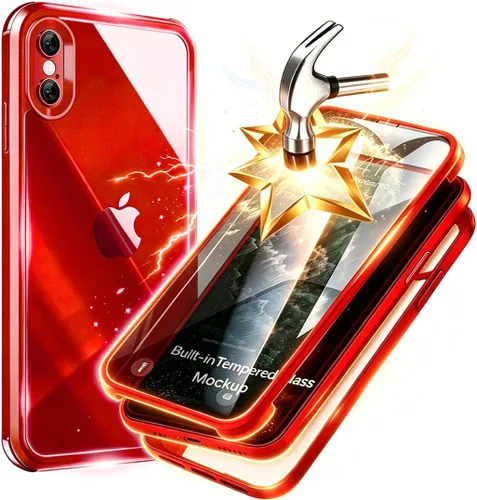 Vista 25 de Funda para iPhone 11 con protector de pantalla [vidrio templado 9H integrado], protección de cuerpo completo 360 de doble capa protectora