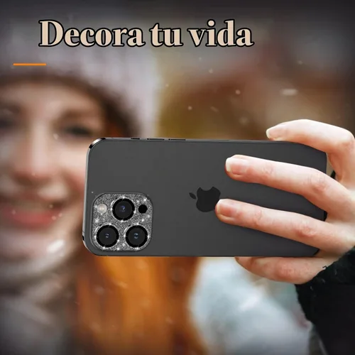 Vista 6 de YWXTW Protector de lente de cámara para iPhone 13 Pro/iPhone 13 Pro Max, [Diseño Brillante de 4.ª Generación Nuevo] Protector de pantalla de lente