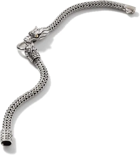 Vista 5 de John Hardy Pulsera de cadena Dragon Station de oro y plata de Leyendas Naga para mujer, Metal