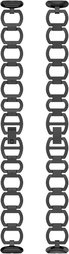 Vista 5 de Compatible con Fitbit Luxe Band ajustable de acero inoxidable Parker Link pulseras de repuesto elegantes correas elegantes para accesorios de lujo