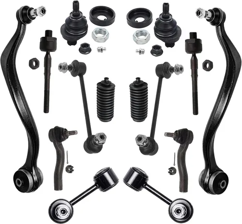 Vista 11 de Detroit Axle - Kit de suspensión frontal de 15 piezas para Jeep Grand Cherokee 99-04 1999 2000 2001 2002 2003 2004, brazos de control superior e