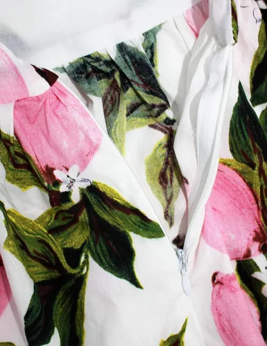 Vista 220 de Vestido de verano para niña, de algodón, con diseño floral