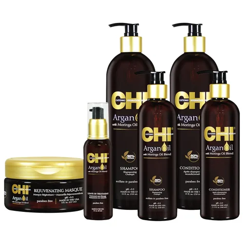 Vista 2 de CHI Argan Oil Plus Moringa Oil Shampoo Champú Unisex 25 oz
