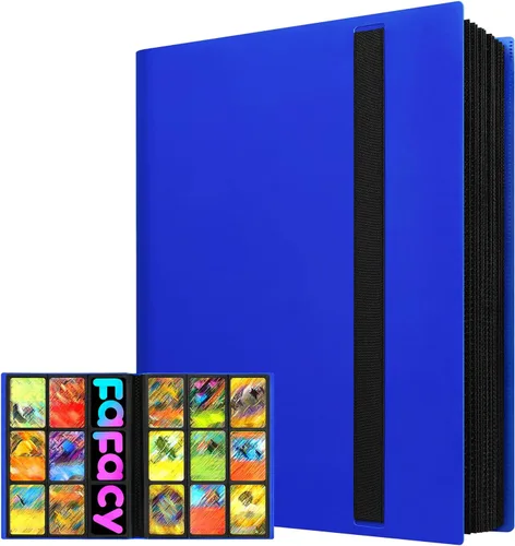 Vista 13 de Carpeta de tarjetas coleccionables de 9 bolsillos, 360 tarjetas Negro