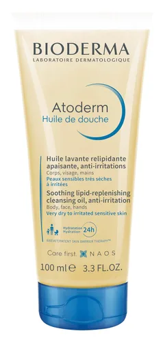 Vista 10 de Bioderma Atoderm Shower Oil, Cleansing Oil For Face & Body, Nourishing Cleansing Oil For Dry to Atopic Sensitive Skin For Softer & Smooth Skin For