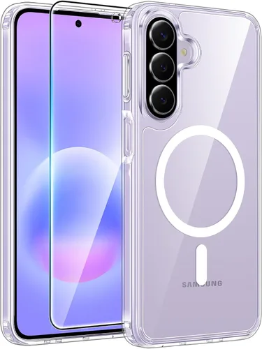 Vista 65 de FNTCASE - Funda para iPhone 16 Pro: magnética, mate, translúcida, de grado militar, protectora contra caídas, resistente, fina, duradera y a prueba