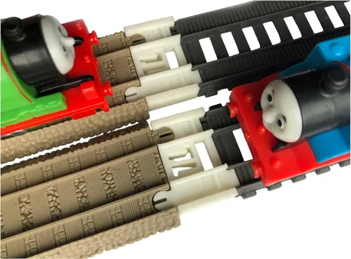 Vista 6 de Adaptadores TrainLab Compatibles con Nuevo Trackmaster (2014 Gris) y Viejo Trackmaster (2009 Marrón) (2 piezas) (Azul)