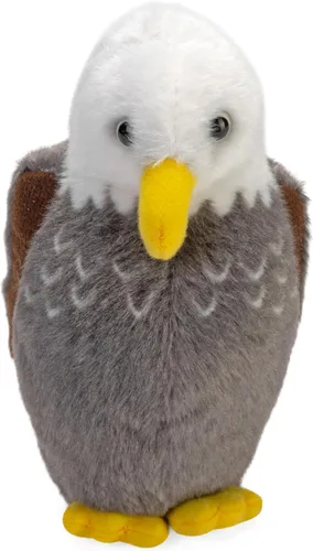Vista 2 de Wild Republic Audubon Birds - Peluche de águila calva con auténtico sonido de pájaro, animal de peluche, juguetes de pájaros para niños y pájaros