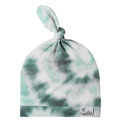 Vista 16 de Copper Pearl Gorro de bebé con nudo superior elástico suave Millie