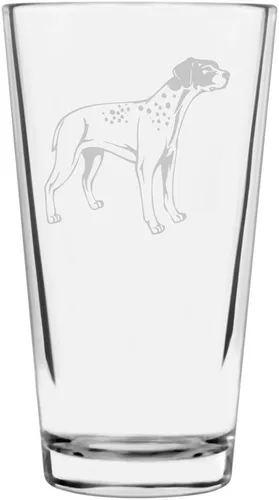 Vista 356 de Podenco Canario - Vaso de pinta de 16 onzas con temática de perro personalizado