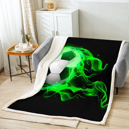 Vista 9 de Astronaut Throw Blanket Galaxy Planet Airship Bed Blanket for Kids Boy Girls Room Decor, Outer Space Theme Blanket for Couch Sofa, Soft and