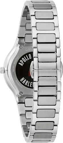Vista 3 de Bulova Reloj Apollo edición especial de acero inoxidable, esfera negra (estilo 96L309), plateado