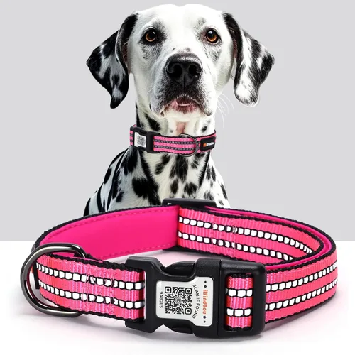 Vista 16 de Collar de perro personalizado ilFindYou con etiqueta de código QR para identificación de mascotas, collar reflectante de seguridad, adecuado