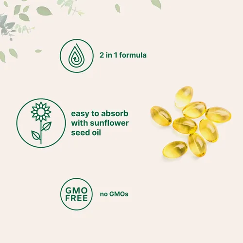 Vista 4 de Micro Ingredients Vitamina D3 5,000iu + K2 100mcg cápsulas blandas y complejo de magnesio triple puro de 400 mg cápsulas Paquete de 2 Vitaminas