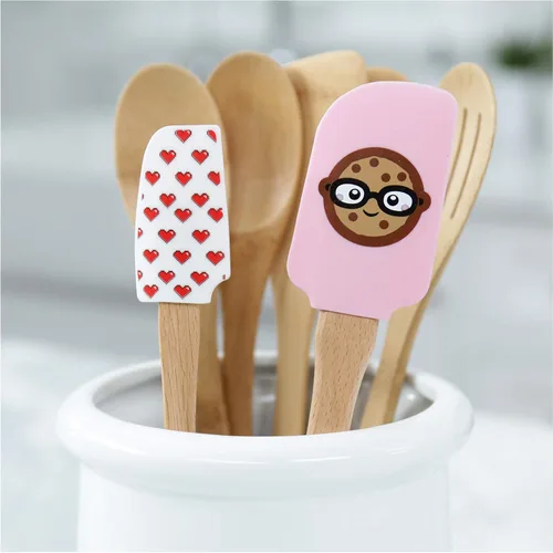 Vista 5 de Wilton ROSANNA PANSINO Wilton Nerdy Nummies - Espátulas de silicona, juego de 2 espátulas de silicona