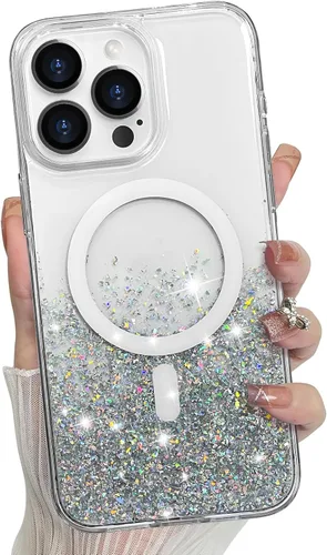 Vista 42 de Bonoma - Funda para iPhone 17 Pro Max 2025 con cristales brillantes, purpurina brillante
