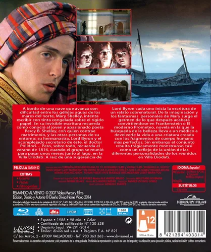 Vista 2 de Rowing with the Wind (1988) ( Remando al viento ) Blu-Ray, Reg.ABC Import - Spain