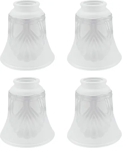 Vista 10 de Aspen Creative 23030-4 Pantalla de Vidrio para Ventilador de Techo Transicional de Alabastro en Forma de Campana con Accesorio de 2-1/8", 4-3/4