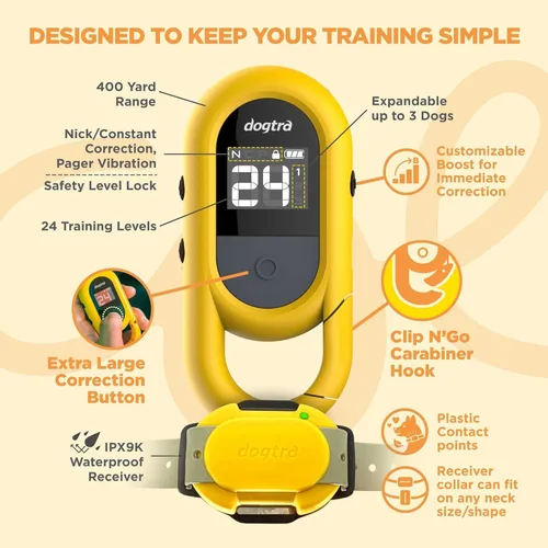 Vista 7 de Dogtra CUE Verde – Collar electrónico para entrenamiento de perros con control remoto – Entrenamiento hecho fácil para dueños de perros cotidianos