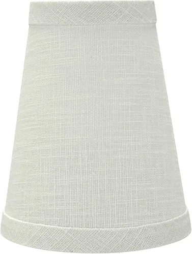 Vista 2 de Aspen Creative 32664-2B - Juego de lámparas de araña con clip con forma de imperio pequeño (paquete de 2), diseño de transición en blanco, 4