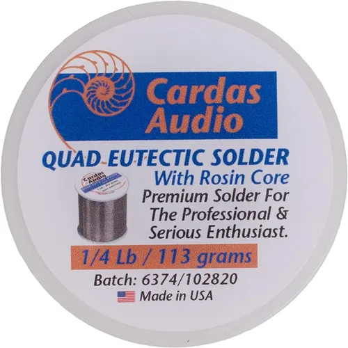 Vista 3 de Cardas Alambre de soldadura Quad Eutectic Silver Soldadura con fundente de colofonia 1/4 lbs (110g)
