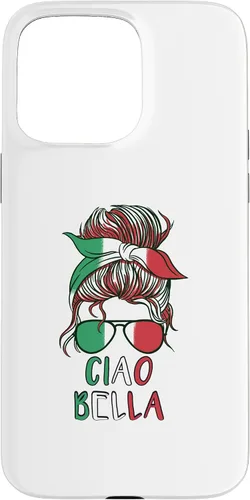 Vista 31 de Ciao Bella Italian Woman with Sunglasses Flag Italy Colors Case for iPhone 17