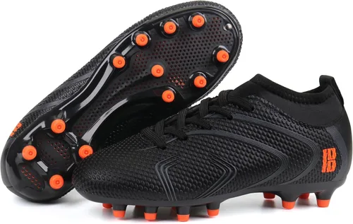 Vista 2 de brooman Zapatos de fútbol para niños y niñas, zapatos de fútbol para exteriores