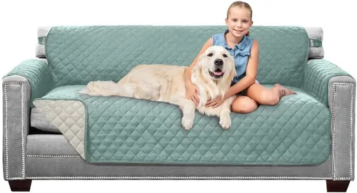 Vista 54 de Sofa Shield - Funda para sofá Loveseat con correa patentada, protector de cojín, funda reversible diseñada en EE. UU. resistente a manchas